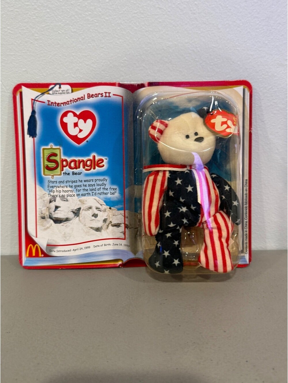 Ty Spangle The Bear International Bears II Plush